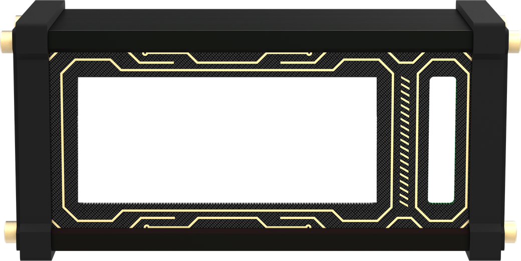 EleksCava e-paper device showing the InksPet pixel crab with a green LED strip